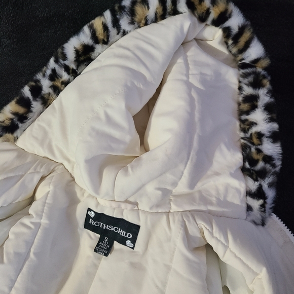 Rothschild Faux Fur Dress‎ Coat Size S 4 - Picture 10 of 13